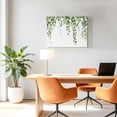 thumbnail image 4 of Green Eucalyptus Leaves Canvas Print Wall Art, Watercolor Retro Leaf Wall Decor Modern Artwork Paintings Pictures for Living Room Framed and Stretched Ready to Hang, 20" x 24", 4 of 9