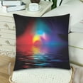 thumbnail image 3 of MKHERT Ocean Northern Lights Pillowcase Pillow Protector Cushion Cover 18x18 inch,Set of 2, 3 of 3