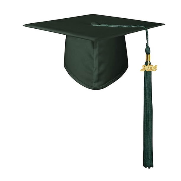 Gorro de graduación unisex mate con borla del año 2026, accesorio para adultos, ideal para la escuela secundaria, licenciatura y maestría.