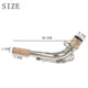 thumbnail image 3 of New Saxophone Bend Neck Brass Material Sax Woodwind Instrument Accessory 25mm,silver, 3 of 5
