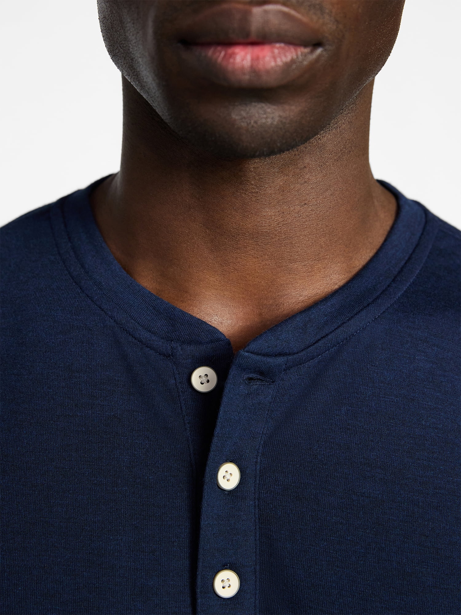 George Men's & Big Men's Relaxed Fit Knit Cloth Henley Shirt with Short Sleeves, Sizes XS-5XL