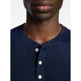 thumbnail image 4 of George Men's & Big Men's Relaxed Fit Knit Cloth Henley Shirt with Short Sleeves, Sizes XS-5XL, 4 of 5