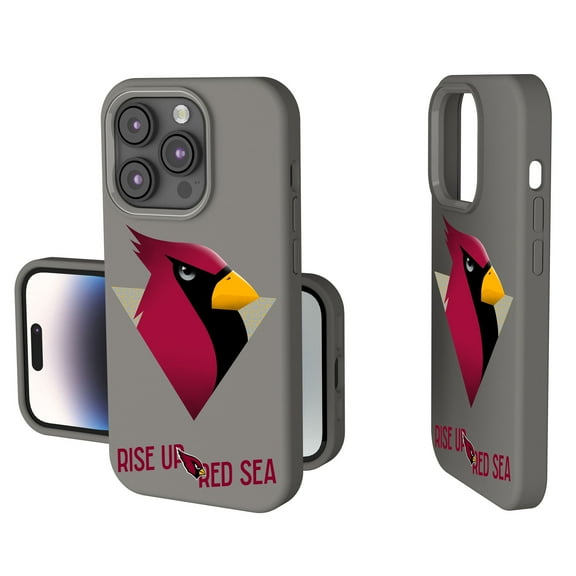 Keyscaper Gray Arizona Cardinals 2024 Illustrated Limited Edition Soft Touch iPhone Case