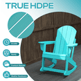 thumbnail image 2 of FODINGHILL Outdoor Rocking Chair Set of 2，HDPE All Weather Adirondack Rocking Chair For Indoor，Balcony，Garden，Porch，Aqua, 2 of 8