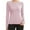 Pink, variant on Workout Tops for Women Seamless Athletic Yoga Tops Slim Fit Stretch Gym Sports Running Breathable Long Sleeve Shirts