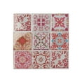 thumbnail image 5 of Walplus  3D Sticker Tile Splashbacks Mosaics Peel and Stick Kitchen Backsplash Moroccan Rose Red 48pcs, 5 of 12