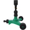 thumbnail image 2 of Irrigation Sprinkler, Female Thread Rocking Arm Sprinkler with Wheeled Base for Garden Lawn Irrigation System, 2 of 7