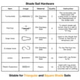 thumbnail image 4 of AsFrost Shade Sail Hardware Kit, Stainless Steel Hardware Kit for Triangle Square Rectangle Sun Shade Sail Installation for Garden Patio Lawn,42 Pcs, 4 of 10