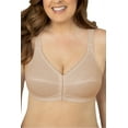 thumbnail image 3 of Collections Etc Women's Full-Coverage Posture Support Wireless Lace Bra Black 44C, 3 of 5
