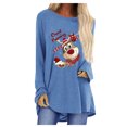 thumbnail image 2 of Pntutb Mujeres Casual Navidad Sudaderas Manga Larga Invierno Otoño tops Cozy Pullover Suéter Camisas Tee Blusa Pntutb Pntutb-7028, 2 of 5