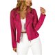 thumbnail image 1 of Abrigo y chaquetas casuales de manga larga sin capucha para mujer, de moda, cómodos e informales, con cremallera, bolsillo simulado, botones, cuello vuelto, color liso, abrigo informal de manga larga, 1 of 5