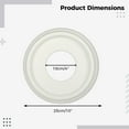thumbnail image 2 of Ceiling Medallion, 2PCS Round Ceiling Light Medallions, 10in OD x 4in ID Ceiling Trim Ring Plate, Smooth Black Finish Ceiling Medallions, Backdrop Decor for Light Fixtures & Ceiling Fans, 2 of 6