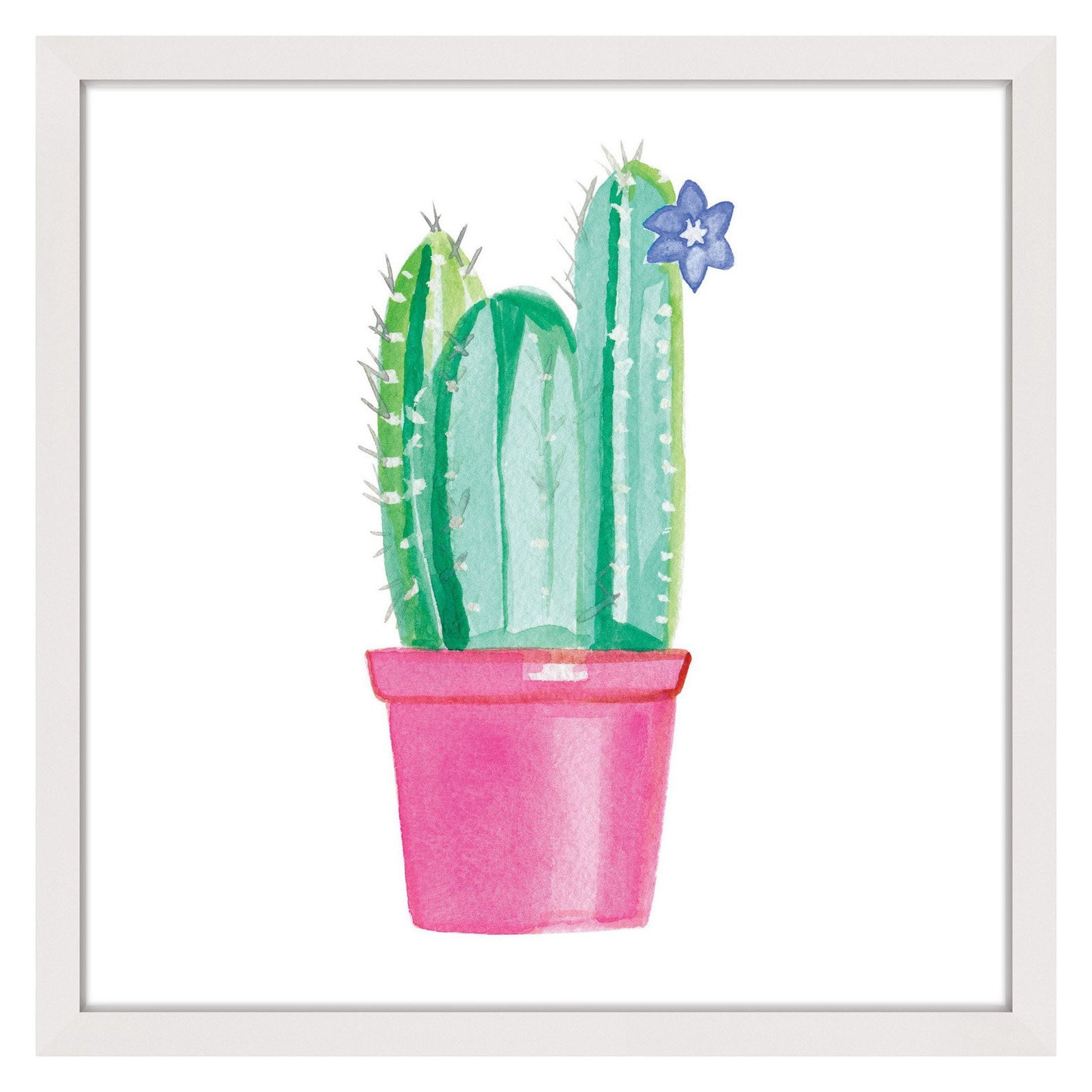 "Potted Cactus" by Molly Rosner Framed Painting Print