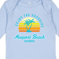 thumbnail image 4 of Inktastic Summer Enjoy the Sunshine Newport Beach Florida in Blue Boys or Girls Long Sleeve Baby Bodysuit, 4 of 5