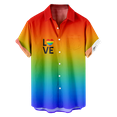 thumbnail image 2 of Men's Short Sleeve LGBT Rainbow Distinctive Classics Attractive Design Graphic T-Shirt for Adult for Gift to Friens, 2 of 13