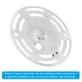 thumbnail image 4 of Uxcell 4" Diameter Light Crossbar,  Carbon Steel Circle Hook Lamp Fixture with Ground Screw, Silver 2 Pack, 4 of 5