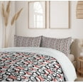 thumbnail image 6 of Ambesonne Geometric Duvet Cover Sets, Brushstroke Circle Art, 2-Queen, Blush Grey, 6 of 7