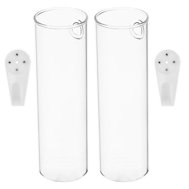 2 Pcs Wall Vase Flower Pot Wall Planter Succulent Planter Clear Vase Wall-mounted Vase for Decor