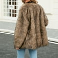 thumbnail image 6 of Rdhnmea Women's Luxury Faux Fur Coat Jacket Open Front Long Sleeve Winter Warm Coats Overcoat Outwear, 6 of 7