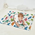 thumbnail image 2 of White Dinosaurs Bones Plants Pattern Blanket,Comfortable Soft Flannel Throw Blanket,All Season,Warm Lightweight Blankets for Sofa Bed Couch Living Room Chair,30"x40", 2 of 4