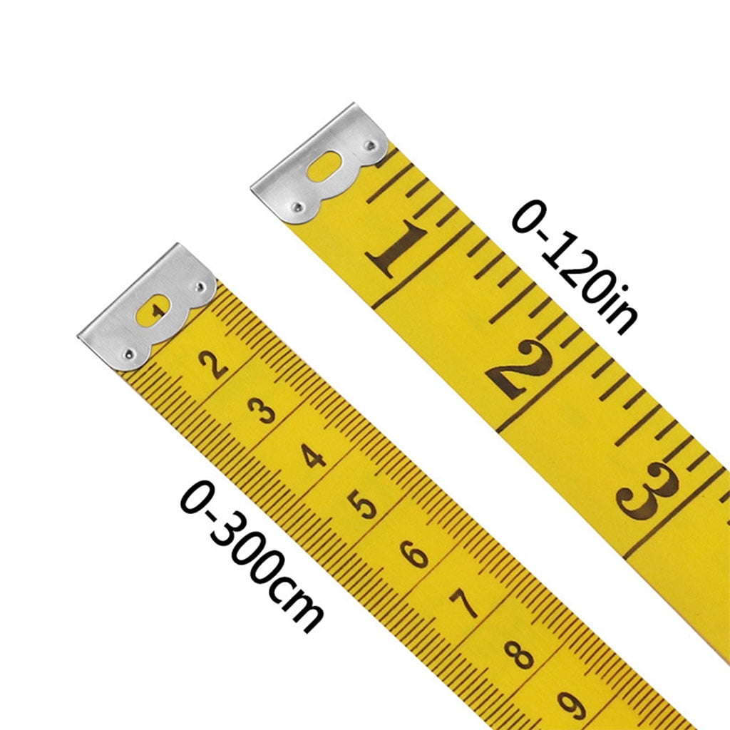 Kuluzego DIY Tailor's Clothing Measuring Tape Inch Cloth Ruler Soft Tape  120 inch/300CM 