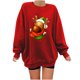 thumbnail image 1 of Blusa de sudadera informal con estampado suelto y mangas caídas navideñas con cuello redondo para mujer Fridja FKASFK1896, 1 of 3