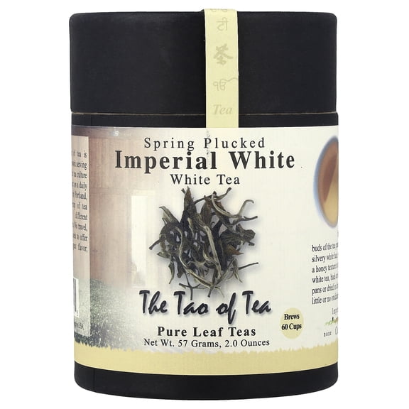 The Tao of Tea Spring Plucked White Tea, Imperial White, 2 oz (57 grams)