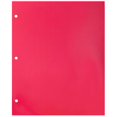 thumbnail image 4 of Carpetas Escolares Laminadas De Dos Bolsillos, Brillantes, Con 3 Agujeros, Laminadas, De Jam Paper, Color Rosa Intenso Fucsia, Paquete De 3, 4 of 5