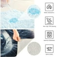 thumbnail image 5 of Dreamtimes Bathroom Rug Toiletry Mat Set Raccoon with Glasses Print, Soft Absorbent Bath Rug and U-Shaped Contour Toilet Rug, Non-Slip Bath Carpet Bath Mats for Bathroom 24"x16"+24"x20", 5 of 5