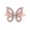Rose, variant on Simulated Cubic Zirconia Size-5 Butterfly Ring Wedding Band 925 Sterling Silver