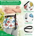 thumbnail image 6 of Hand Drawn Mushrooms Server Apron with 3 Pockets Waterproof Waitress Waist Short Apron for Man Woman 12 Inches, 6 of 7