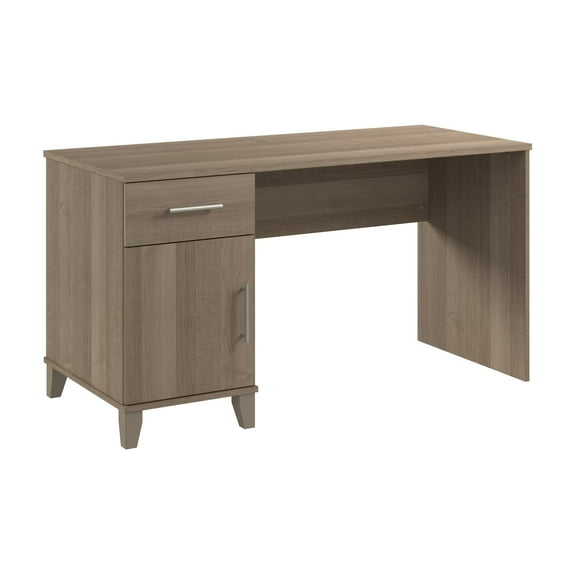 Bush Furniture Somerset 54W Office Desk with Drawers in Ash Gray