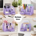 thumbnail image 6 of EXERZ Wire Mesh Desk Organizer - Light Purple, 6 of 11