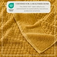 thumbnail image 3 of Great Bay Home Quick Dry Diamond Waffle 6 Piece Towel Set, Marigold, 3 of 6