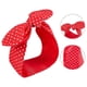 thumbnail image 1 of Diadema de lunares de algodón con lazo rojo para mujeres y niñas, 1 of 3