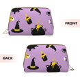thumbnail image 3 of Salouo Cute Halloween Pattern Large Cosmetic Bag,Portable Travel Makeup Bag Makeup Brush Organizer Cosmetics Pouch Large Capacity Travel Makeup Case Organizer, 3 of 8