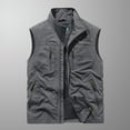 thumbnail image 4 of Birdeem Jackets for Men Mens Quick-Drying Work Clothes Jacket Solid Color Stand-Up Collar Zipper Waistcoat, 4 of 12
