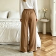 thumbnail image 7 of Women's Y2K Wide Leg Pants Striped Track Elastic Waist Long Sweatpants Parachute Pants,M, 7 of 7