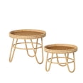 thumbnail image 4 of 12.5"H Sullivans Bamboo Boho Designer Riser Set of 2, Natural, 4 of 5