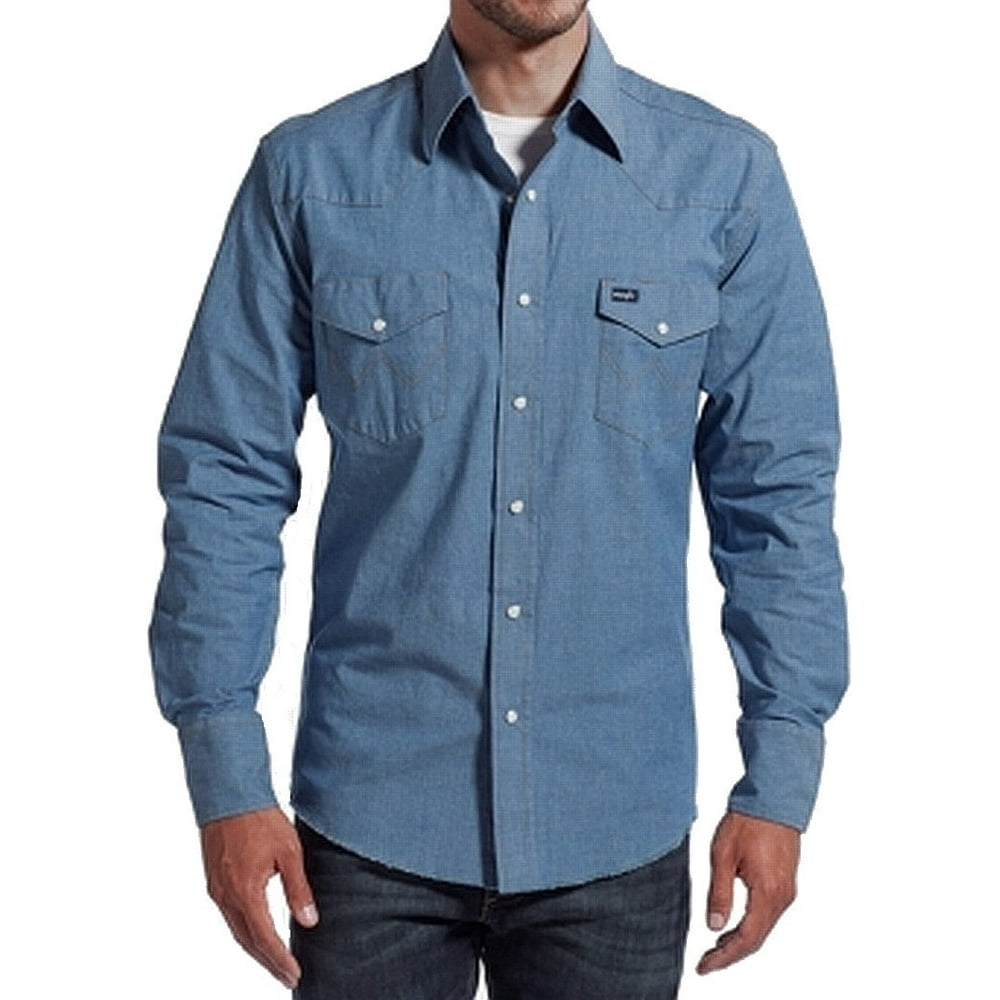 wrangler button up shirts walmart