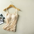 thumbnail image 2 of Women Rimless Brat Integrated With Chest Pads Flat Sling Solid Color Vest Bottoming Shirt, 2 of 4