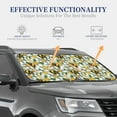 thumbnail image 4 of Haiem Bees and Flower Car Windshield Sun Shade (2 Pieces) Foldable Windshield Sun Shade Car Accessories for Truck SUV Pickup-Small, 4 of 7