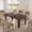 Cuban Birch, variant on Dining Table, Kitchen Table for 4-6 People, 63-Inch Farmhouse Rectangular Table, Dark Walnut Non-Extendable Wood Grain Top with V-Shaped MDF Legs for Dining Room, Home Office, 63"