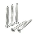 thumbnail image 1 of Tornillos de madera Uxcell #4x1", paquete de 50 tornillos Phillips autorroscantes de acero inoxidable 304, 1 of 5