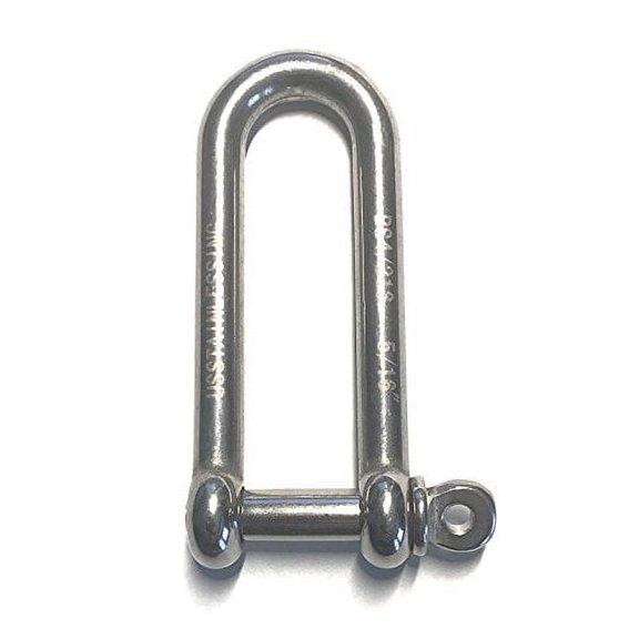 US STAINLESS Stainless Steel 316 Long D Shackle 5/16" (8mm) Marine Grade