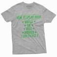 thumbnail image 1 of St. Patrick's Day funny T-shirt how to speak Irish accent Tee party ireland holiday shirt (Medium Grey), 1 of 7