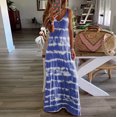 thumbnail image 2 of Viikei Sleeveless Dress Summer Dresses for Women Plus Size Dresses Clearance Round Neck Sleeveless Gradient Tie-Dye Striped Casual Bohemian Maxi Dress, 2 of 8