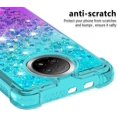 thumbnail image 4 of for Xiaomi Redmi Note 9 5G Case, Creativity Clear Quicksand Glitter Flowing Liquid Floating Soft TPU Case w/Stand Bling Diamond Sparkle Phone Cover for Xiaomi Redmi Note 9 5G JB Bluish Violet, 4 of 14