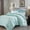 Mint, variant on Season Pre Washed Soft Microfiber White Goose Down Alternative Comforter with Box Stitching (Mint, )