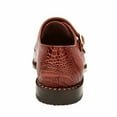 thumbnail image 5 of Belvedere Valiente Men's Double Monk-Strap Rust Genuine Ostrich Loafers (10.5), 5 of 5